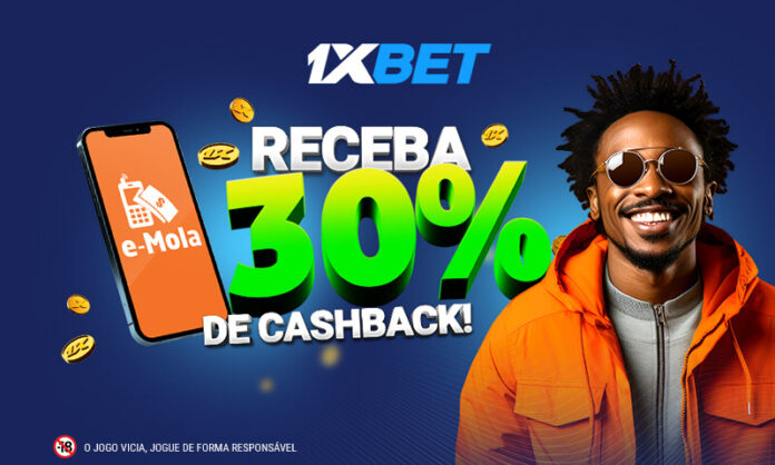 Até 4 600 MZN receba 30% de bónus em cashback ao depositar com e-Mola!