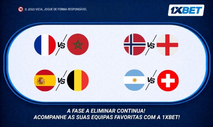 O play-off entra na fase decisiva: a 1xBet destaca os principais jogos dos quartos de final do maior torneio internacional.